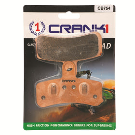 Crank1 Sintered Front Brake Pads for Harley Davidson Dyna Fat Bob (CB754)