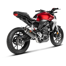 Akrapovic Carbon Fiber Slip-On Exhaust For Honda CB300R 2019-2022 | 7aftermarket India 
