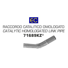 Arrow Catalytic Homologated Link Pipe for Benelli TRK 502 (2017-20) | 7aftermarket India 