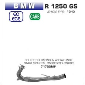 Arrow Stainless Steel Racing Collectors For BMW R 1250 GS | 7aftermarket India 