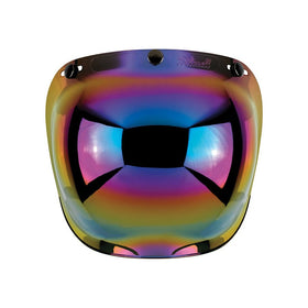 Biltwell Bubble Shield - Rainbow Mirror