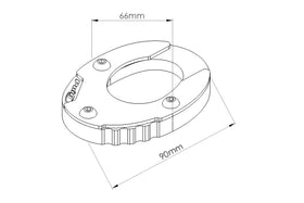 Puig Kickstand Extension for Kawasaki Versys 650 (2015-2020)