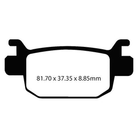 EBC Double-H Sintered Rear Brake Pads for Benelli TRK502X (FA698HH)