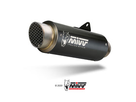 MIVV GP pro Black Slip-on Exhaust For Ducati Monster 821 2018> | 7aftermarket India 