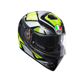 AGV K3 SV Liquefy Grey/Yellow Fluo