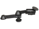 RAM Mounts 12" Double Swing Arm with Round Plate