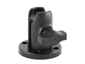 RAM Mounts Single Socket Arm with Round Swivel Plate