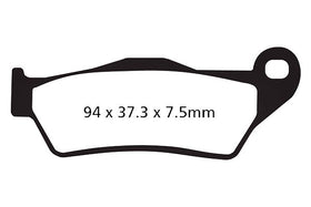 EBC Double-H Sintered Front Brake Pads for Aprilia SRV 850 + ATC/ABS (SFA181HH)