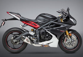 Yoshimura Alpha T Works Street Stainless Steel Slip-On Exhaust Triumph Daytona 675 (2013-2019)| 7aftermarket India